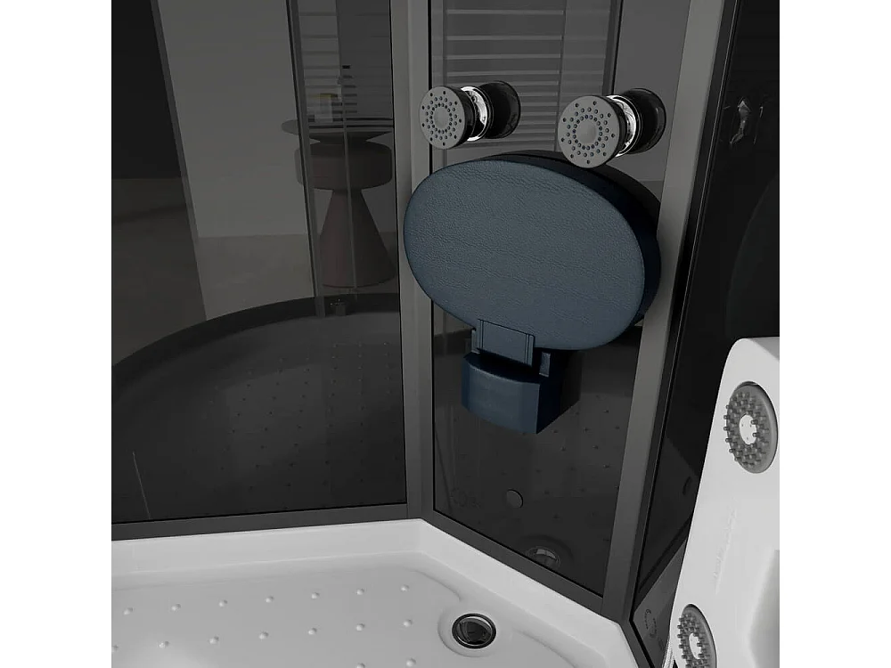 Home Deluxe Cabine de douche BLACK PEARL 90 x 90 cm