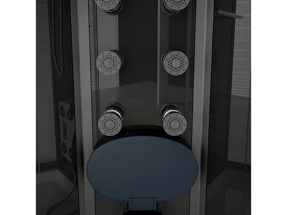 Home Deluxe Cabine de douche BLACK PEARL 90 x 90 cm