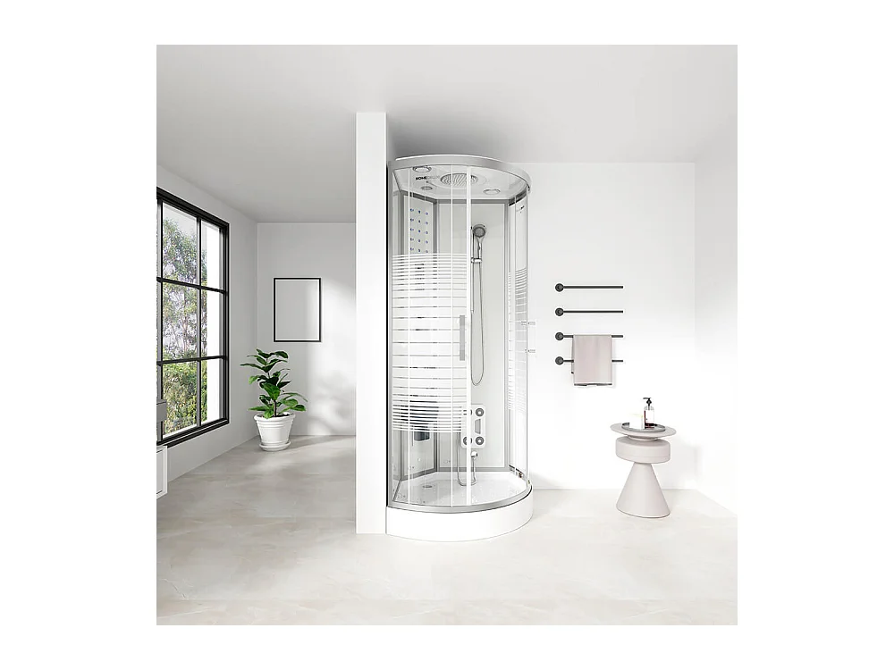 Cabine de douche Home Deluxe WHITE PEARL 100 x 100 cm