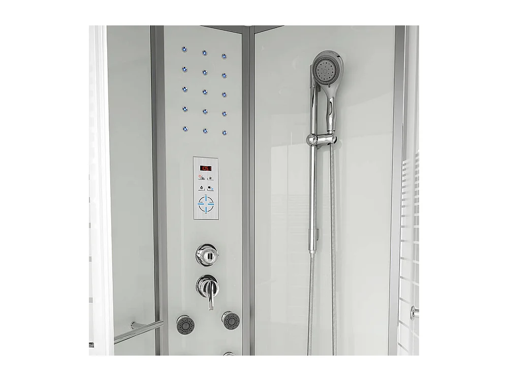 Cabine de douche Home Deluxe WHITE PEARL 100 x 100 cm