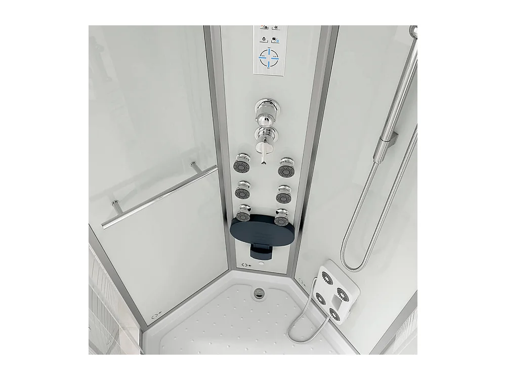 Cabine de douche Home Deluxe WHITE PEARL 100 x 100 cm