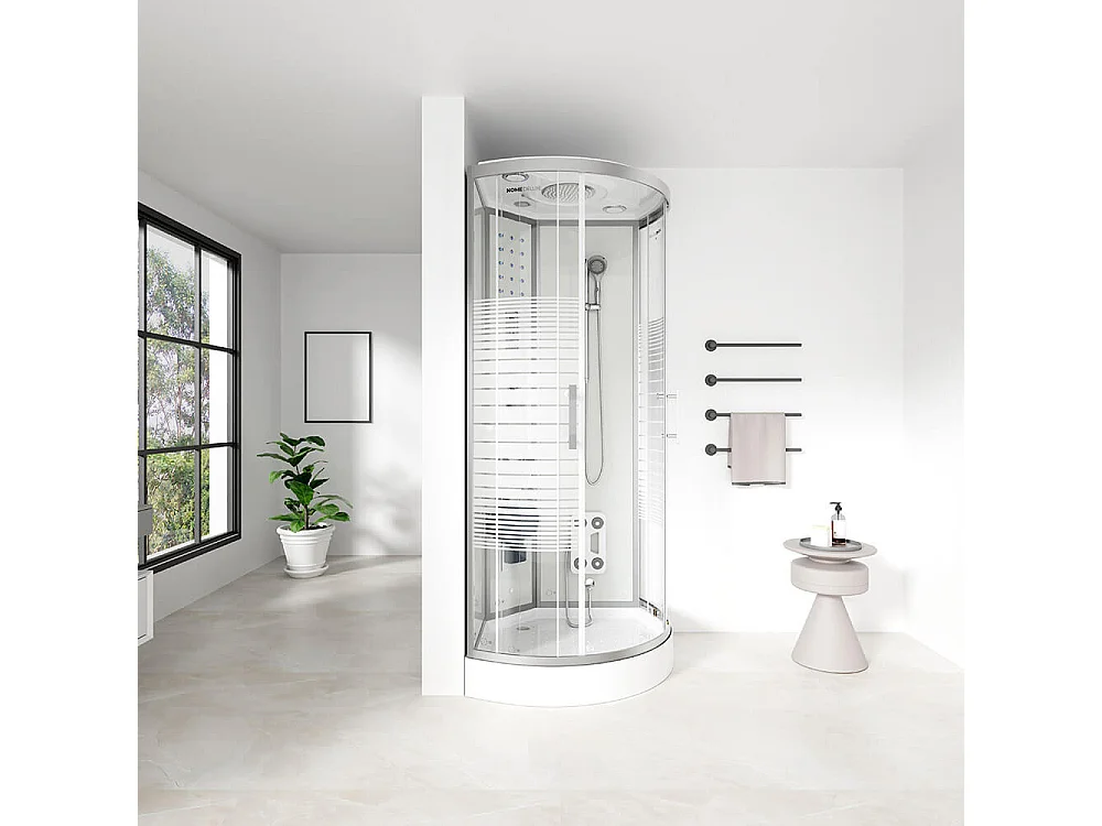 Cabine de douche Home Deluxe WHITE PEARL 100 x 100 cm