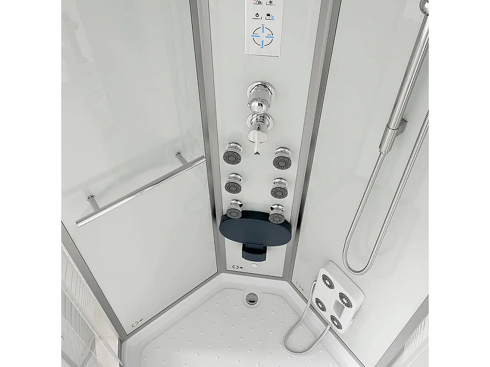 Cabine de douche Home Deluxe WHITE PEARL 100 x 100 cm