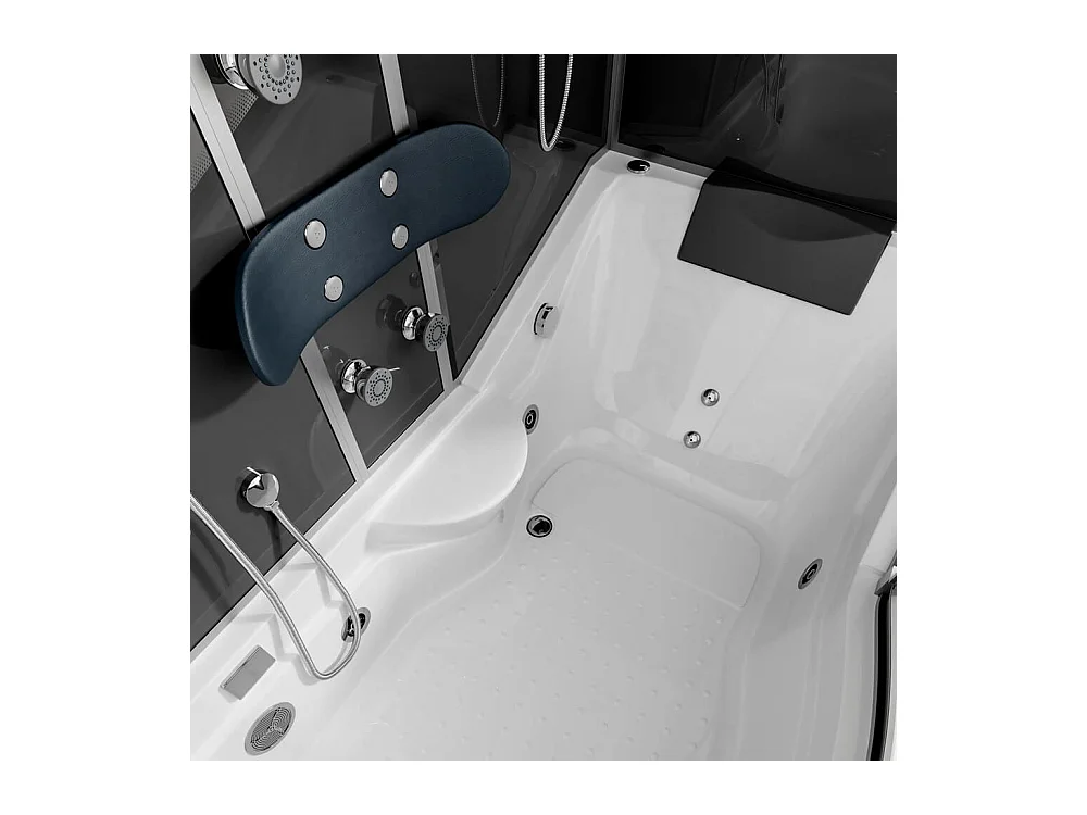 Home Deluxe Douche à vapeur ALLIN 4in1 Noir Gauche