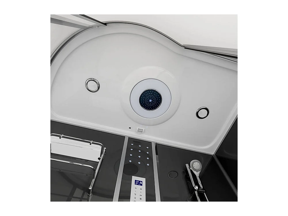 Home Deluxe Douche à vapeur ALLIN 4in1 Noir Gauche