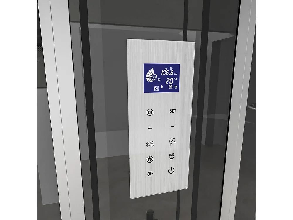 Home Deluxe Douche à vapeur ALLIN 4in1 Noir Gauche