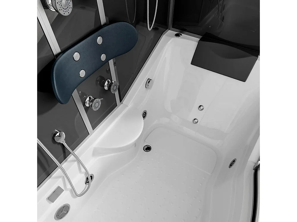 Home Deluxe Douche à vapeur ALLIN 4in1 Noir Gauche