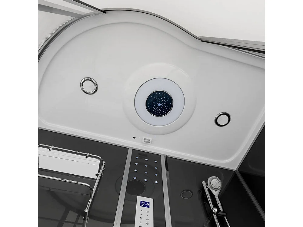 Home Deluxe Douche à vapeur ALLIN 4in1 Noir Gauche