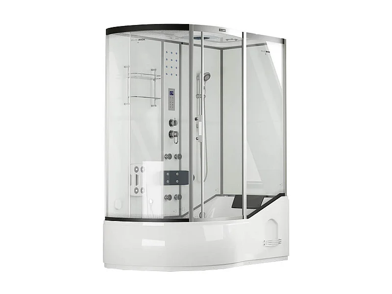 Home Deluxe Douche à vapeur ALLIN 4in1 blanc Gauche Blanc