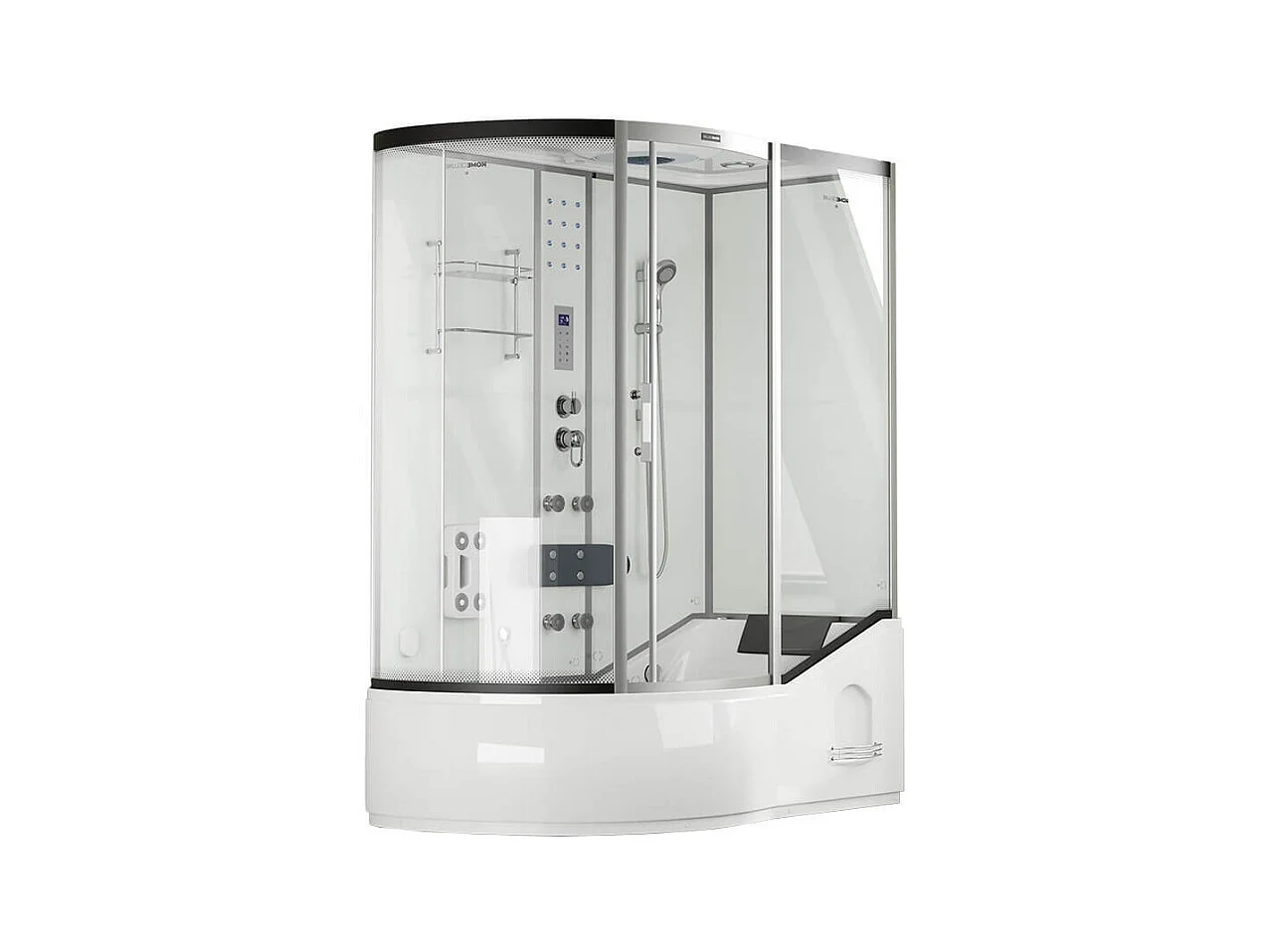 Home Deluxe Douche à vapeur ALLIN 4in1 blanc Gauche Blanc