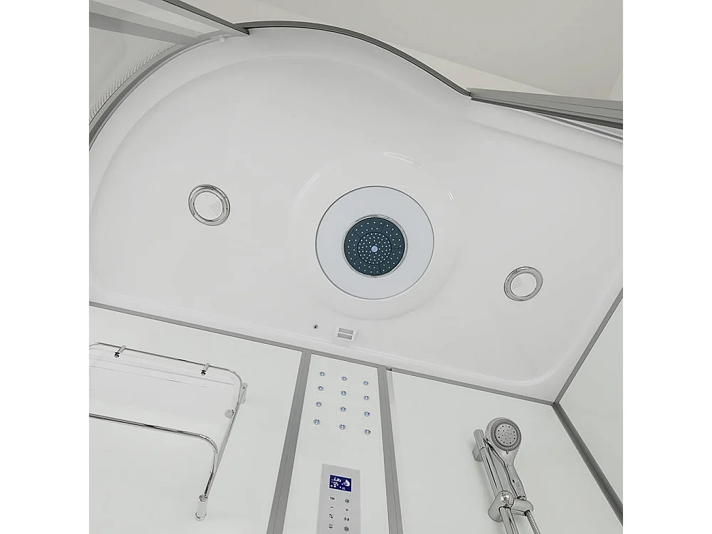 Home Deluxe Douche à vapeur ALLIN 4in1 blanc Gauche Blanc