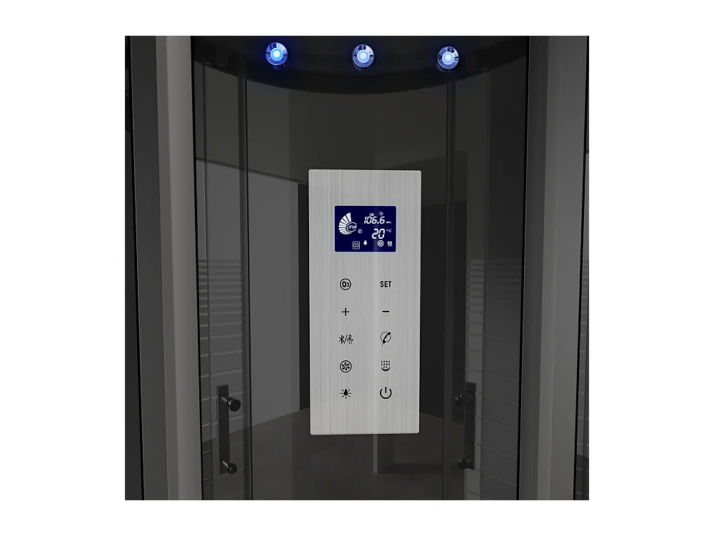 Home Deluxe Douche à vapeur WHITE PEARL 90 x 90 cm