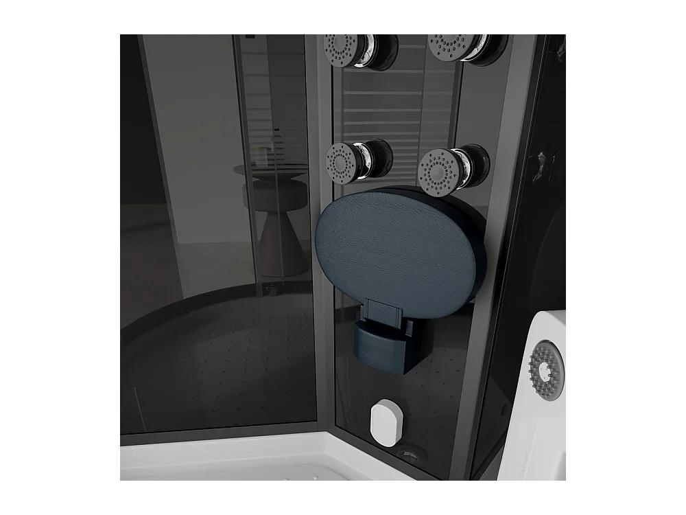 Home Deluxe Douche à vapeur WHITE PEARL 90 x 90 cm