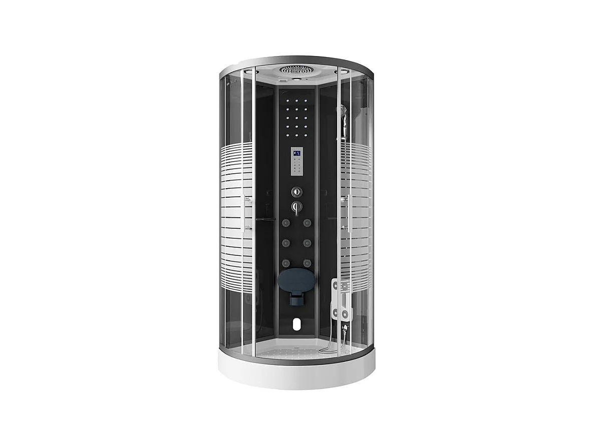 Home Deluxe Douche à vapeur WHITE PEARL 90 x 90 cm