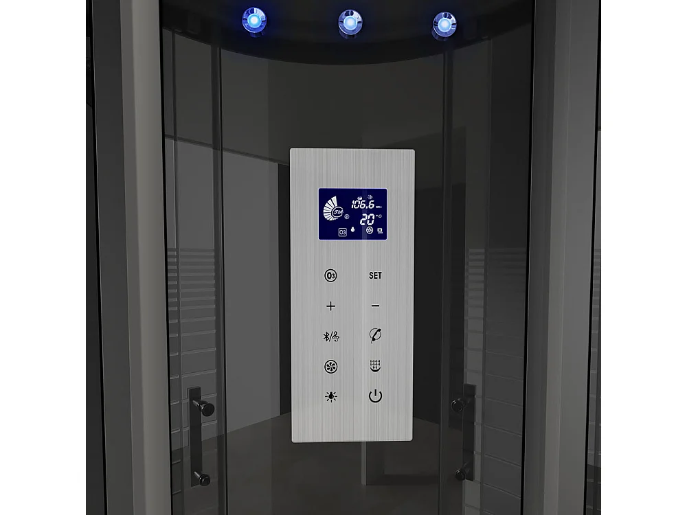 Home Deluxe Douche à vapeur WHITE PEARL 90 x 90 cm