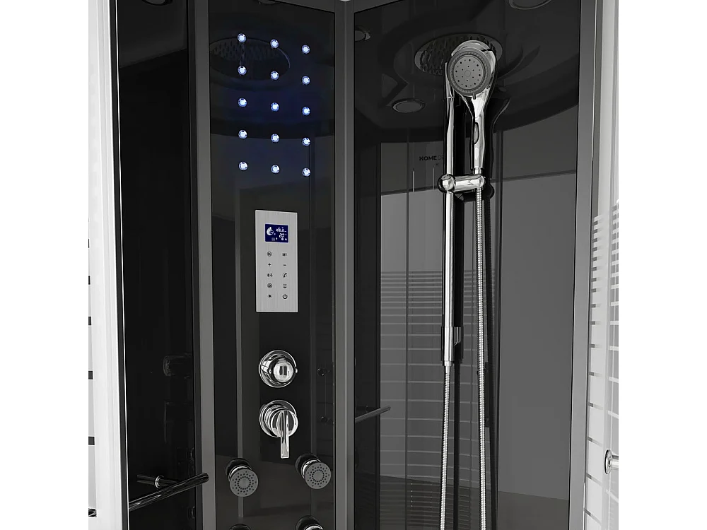 Home Deluxe Douche à vapeur WHITE PEARL 90 x 90 cm