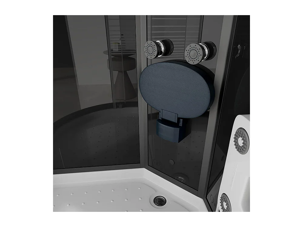 Home Deluxe Cabine de douche BLACK PEARL 100 x 100 cm