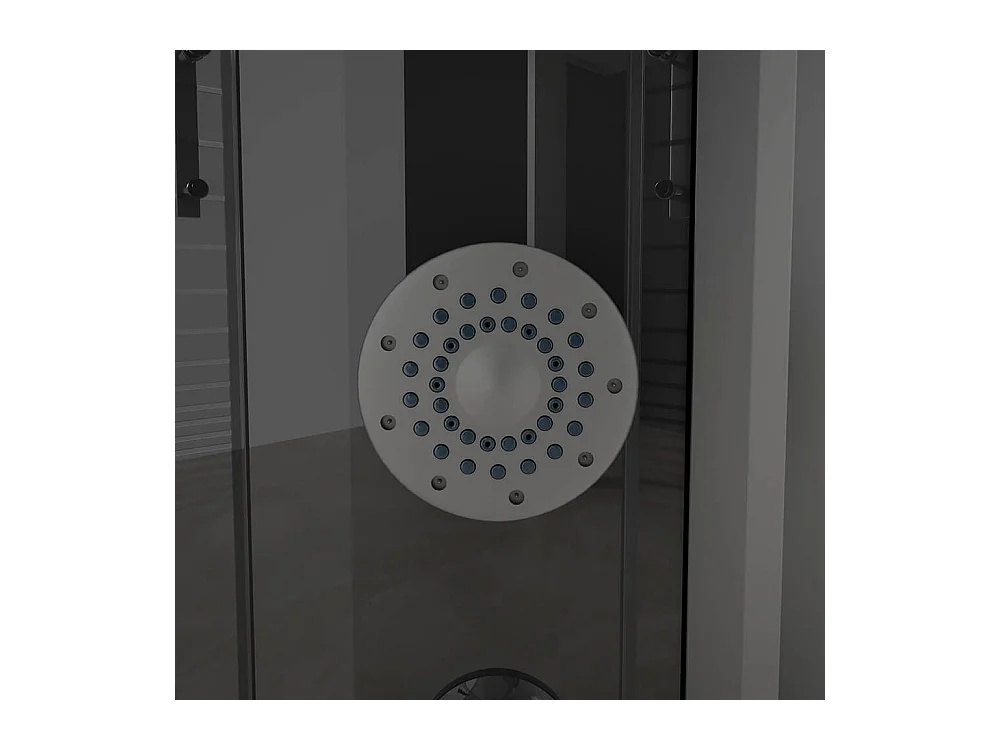 Home Deluxe Cabine de douche BLACK PEARL 100 x 100 cm