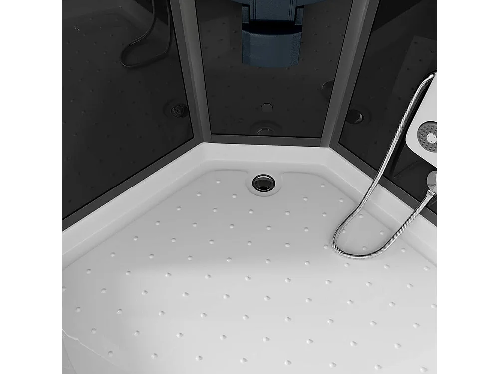 Home Deluxe Cabine de douche BLACK PEARL 100 x 100 cm