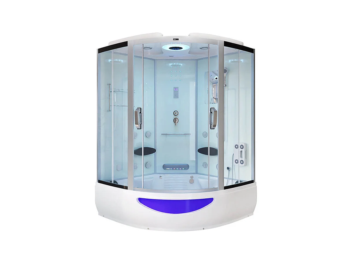 Home Deluxe Douche à vapeur EXCLUSIVE Blanc