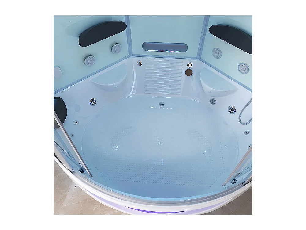 Home Deluxe Douche à vapeur EXCLUSIVE Blanc