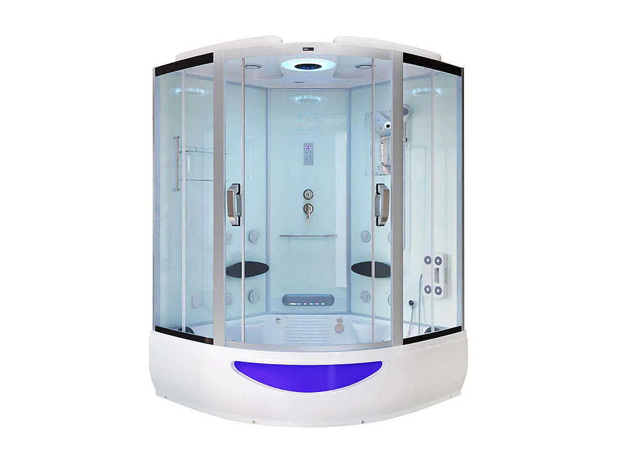 Home Deluxe Douche à vapeur EXCLUSIVE Blanc