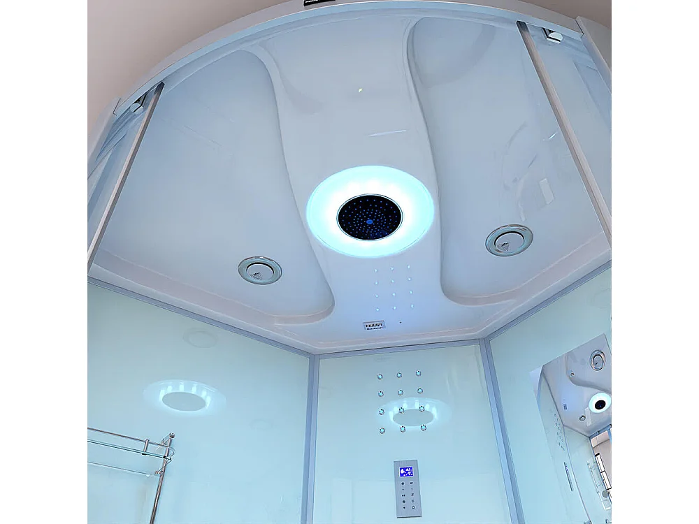 Home Deluxe Douche à vapeur EXCLUSIVE Blanc