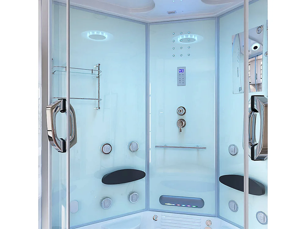 Home Deluxe Douche à vapeur EXCLUSIVE Blanc