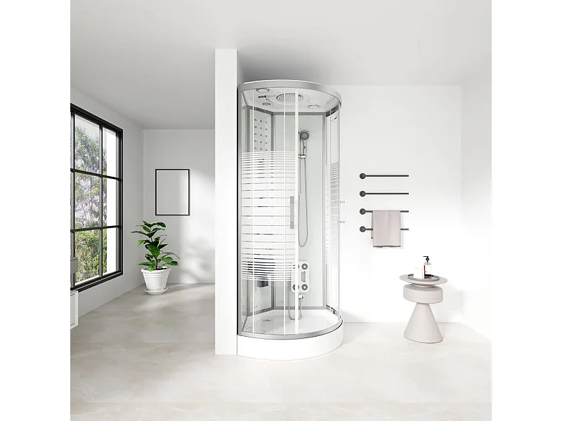 Cabine de douche Home Deluxe WHITE PEARL 90 x 90 cm