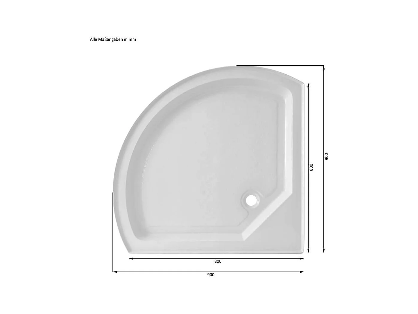 Cabine de douche Home Deluxe WHITE PEARL 90 x 90 cm