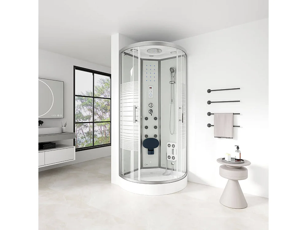 Cabine de douche Home Deluxe WHITE PEARL 90 x 90 cm