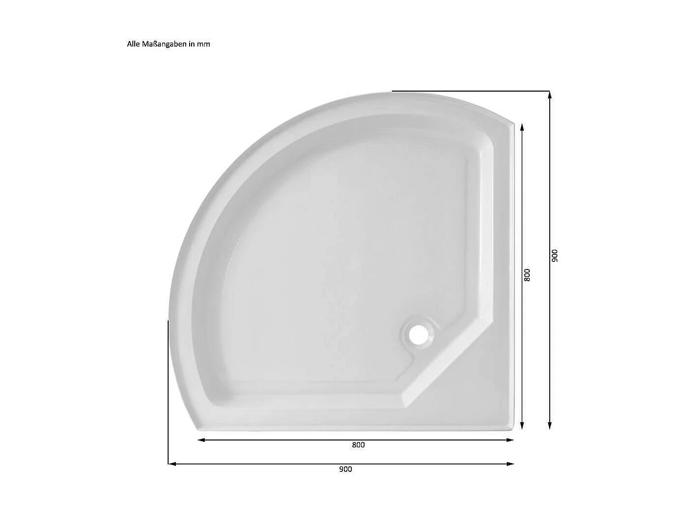 Cabine de douche Home Deluxe WHITE PEARL 90 x 90 cm