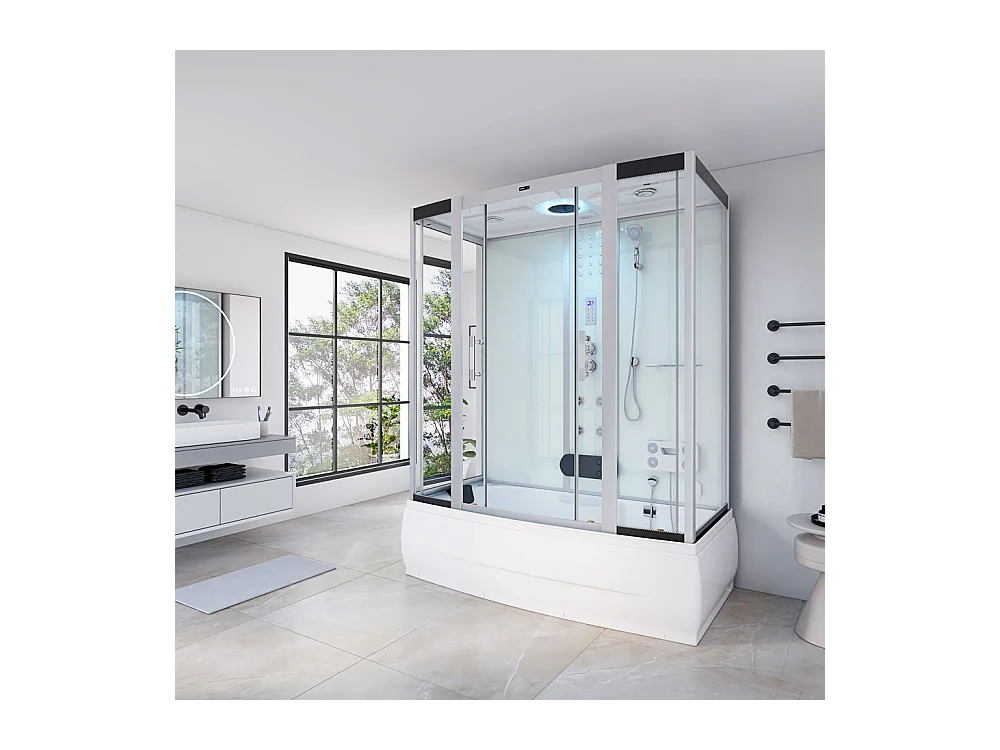 Home Deluxe Douche à vapeur DIAMOND BIG Blanc