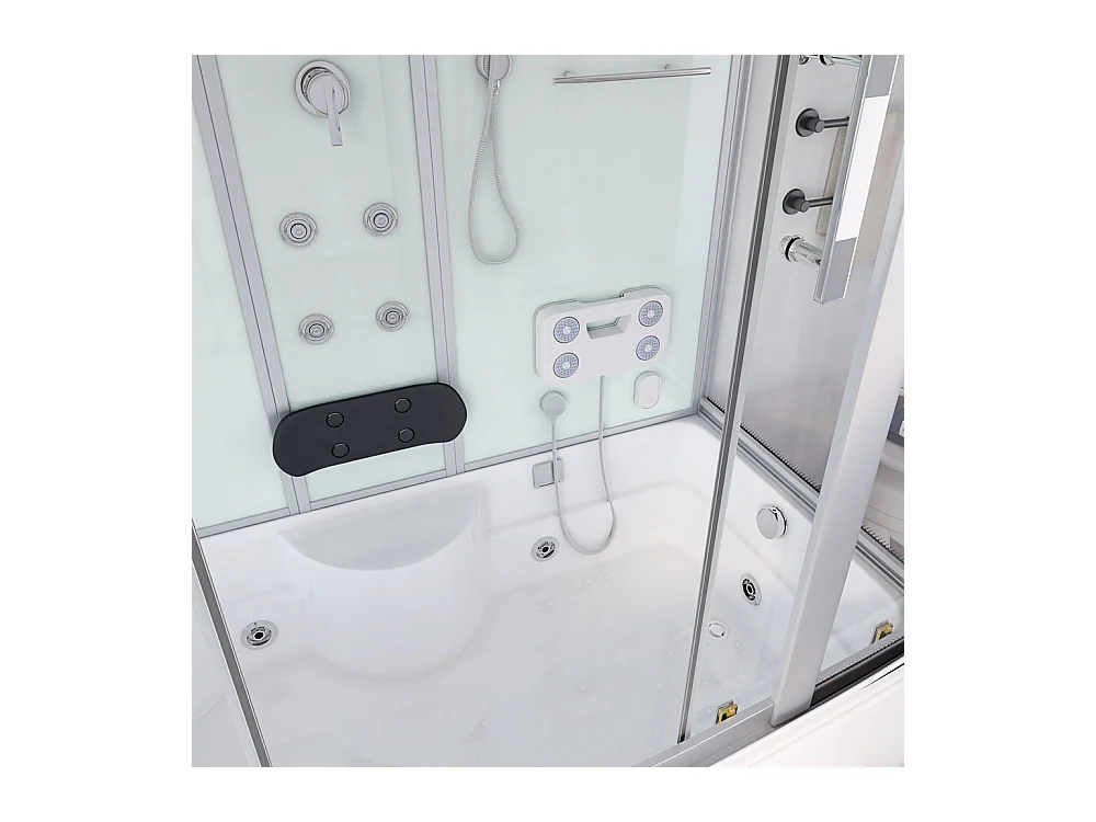 Home Deluxe Douche à vapeur DIAMOND BIG Blanc