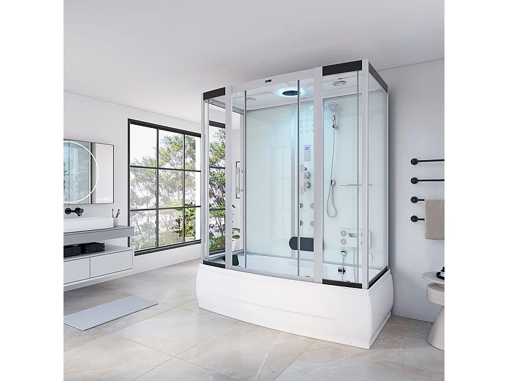 Home Deluxe Douche à vapeur DIAMOND BIG Blanc