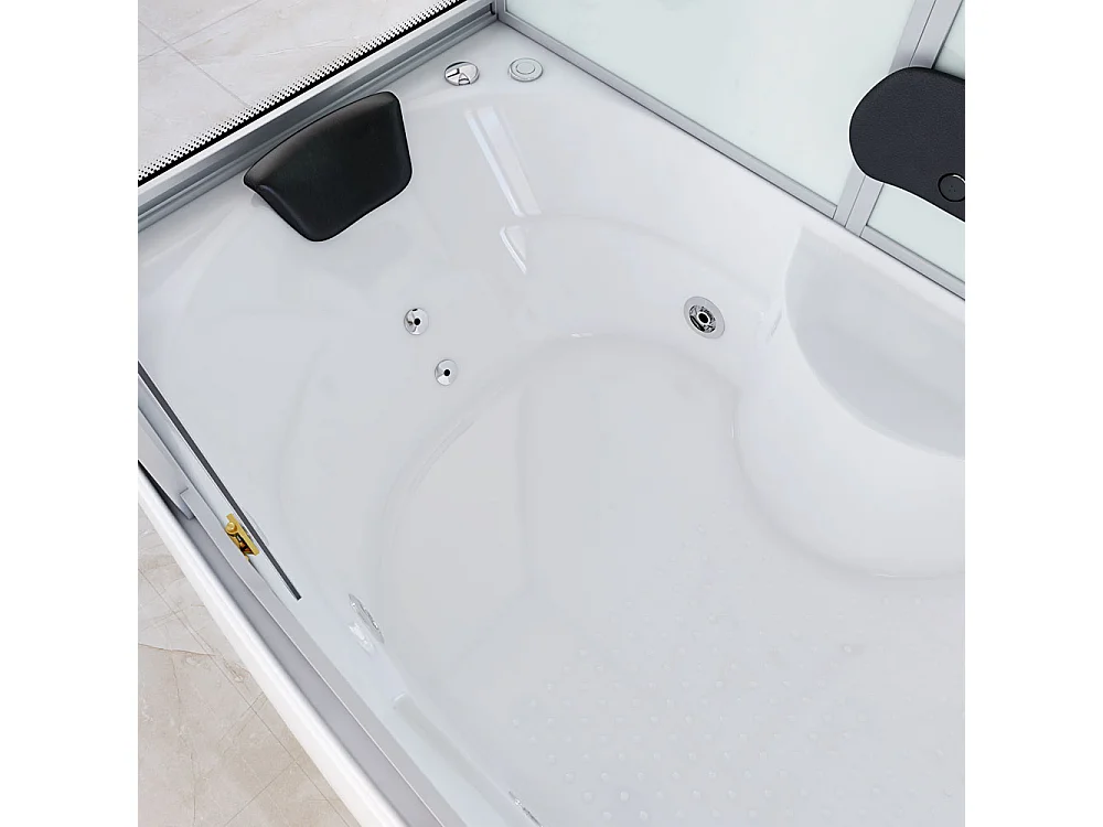 Home Deluxe Douche à vapeur DIAMOND BIG Blanc