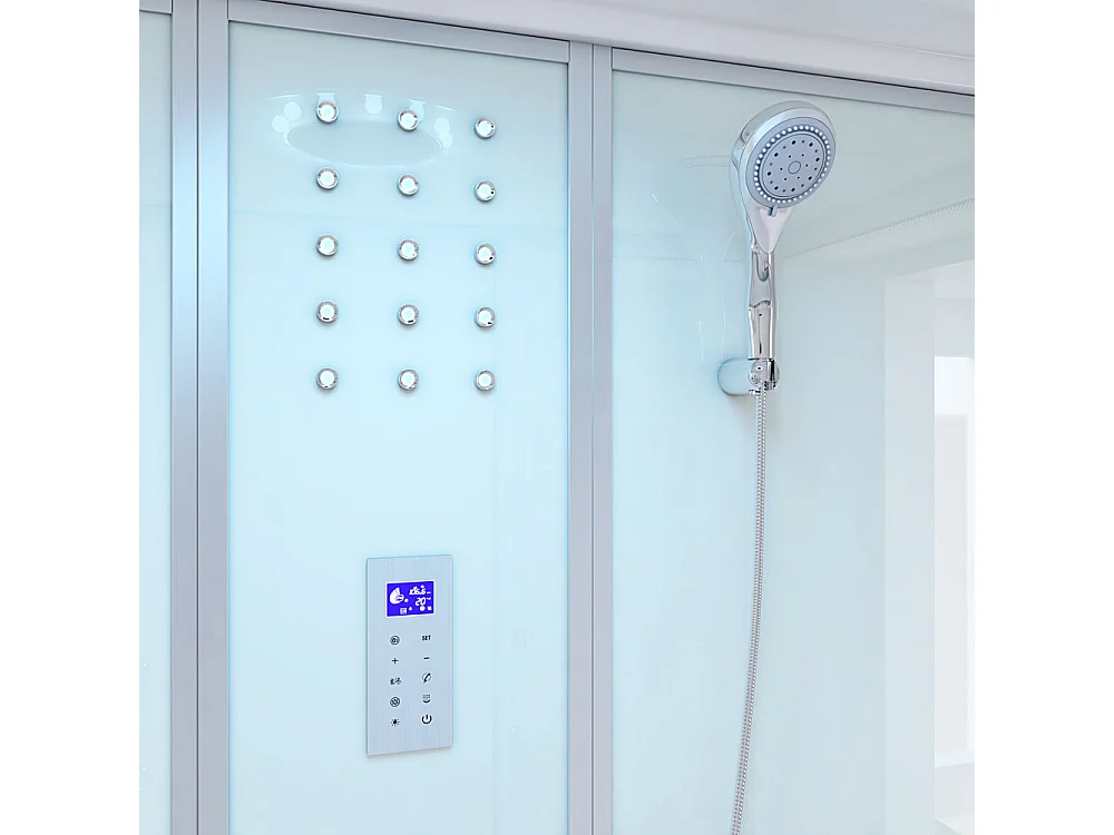 Home Deluxe Douche à vapeur DIAMOND BIG Blanc