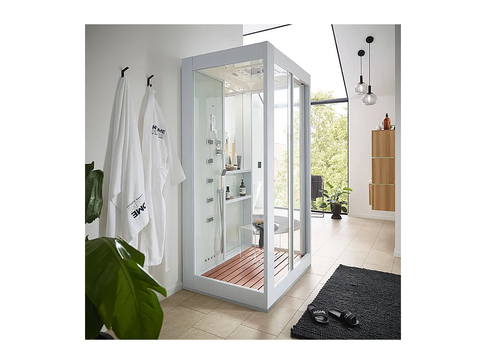 Home Deluxe Douche à vapeur WHITE LUXORY XL