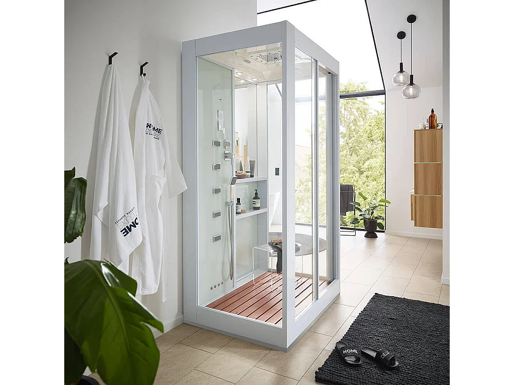 Home Deluxe Douche à vapeur WHITE LUXORY XL