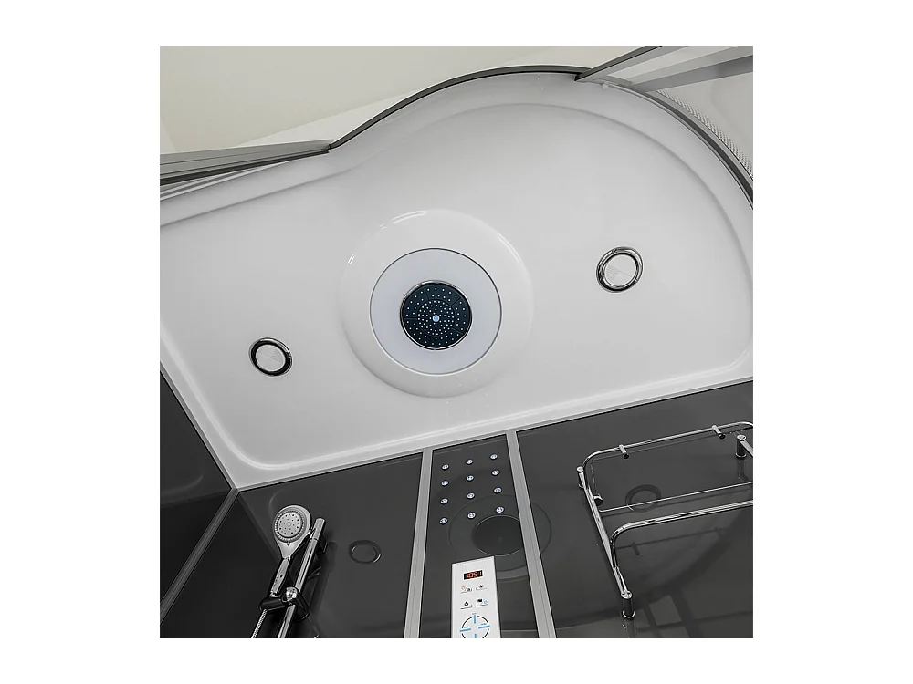 Home Deluxe Douche à vapeur ALLIN 2en1 Noir Droite