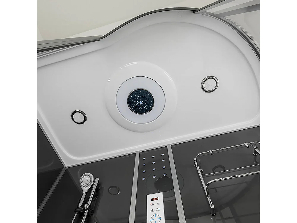 Home Deluxe Douche à vapeur ALLIN 2en1 Noir Droite