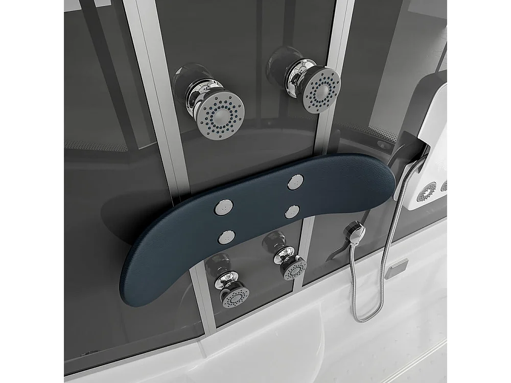 Home Deluxe Douche à vapeur ALLIN 2en1 Noir Droite