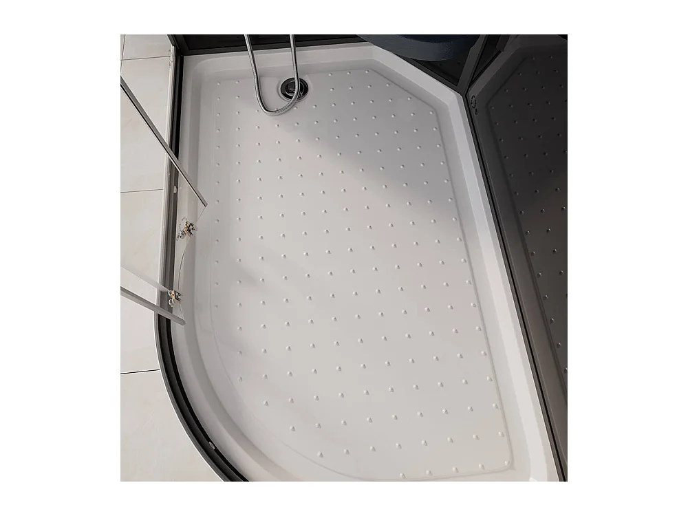 Home Deluxe Douche à vapeur BLACK PEARL 120 x 80 cm Droite