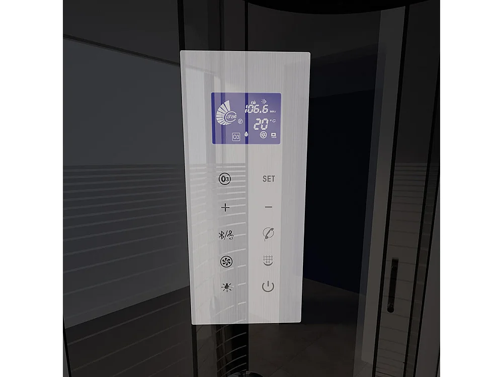 Home Deluxe Douche à vapeur BLACK PEARL 120 x 80 cm Droite