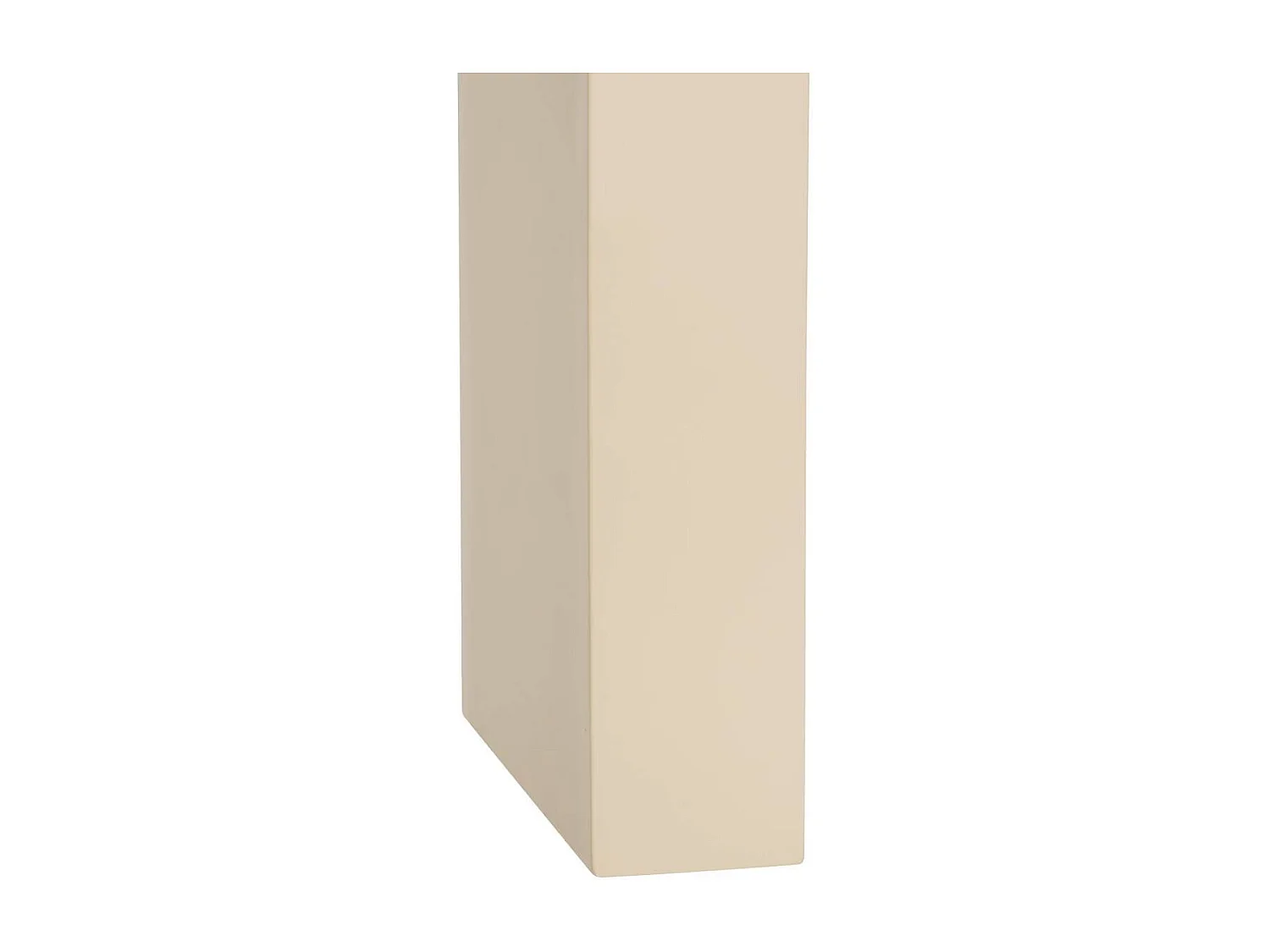 Table d'appoint, table ronde coloris beige - Diamètre 40 x Hauteur 45 cm