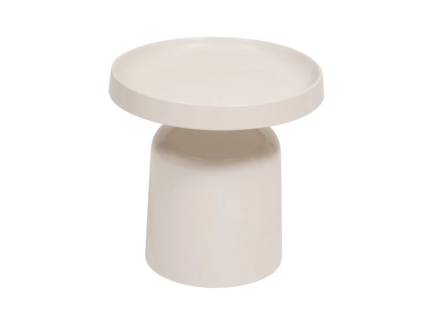 Table d'appoint, table basse ronde en acier - Diamètre 43 x Hauteur 42 cm