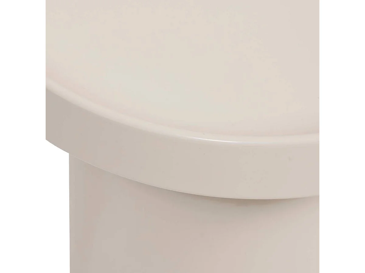 Table d'appoint, table basse ronde en acier - Diamètre 43 x Hauteur 42 cm