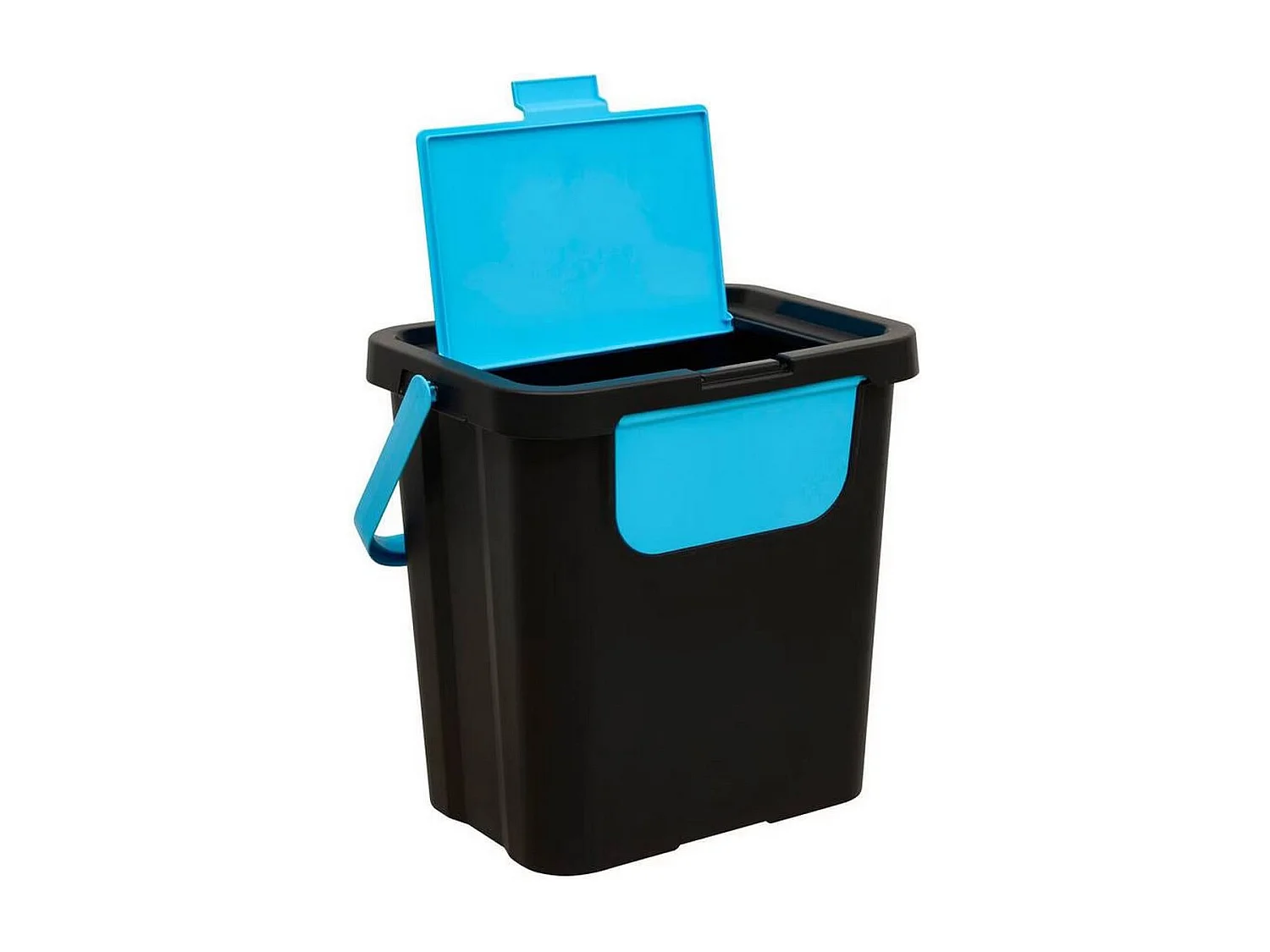 Lot de 3 poubelles de tri 3 Bacs empilables, capacité 24 l - Longueur 26,5 x largeur 38,5 x Hauteur 109 cm