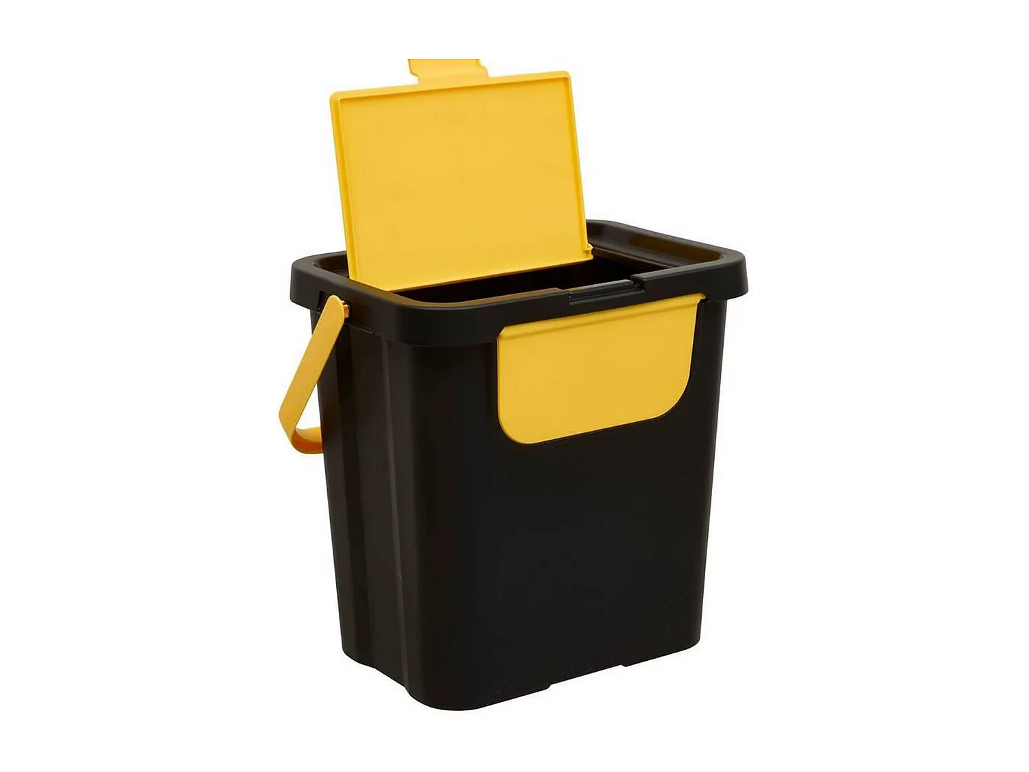 Lot de 3 poubelles de tri 3 Bacs empilables, capacité 24 l - Longueur 26,5 x largeur 38,5 x Hauteur 109 cm