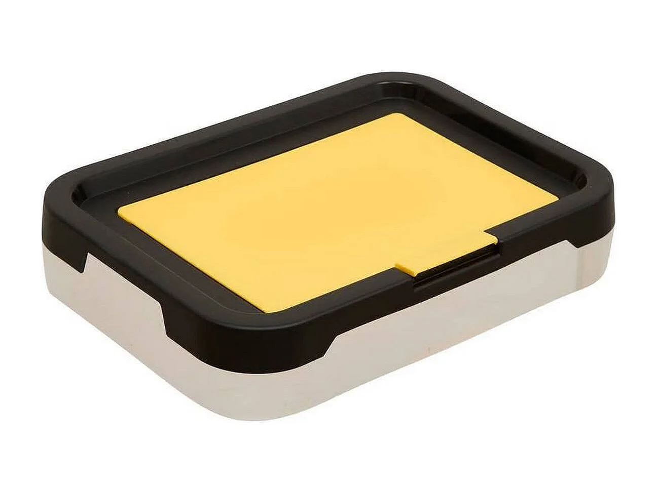 Lot de 3 poubelles de tri 3 Bacs empilables, capacité 24 l - Longueur 26,5 x largeur 38,5 x Hauteur 109 cm